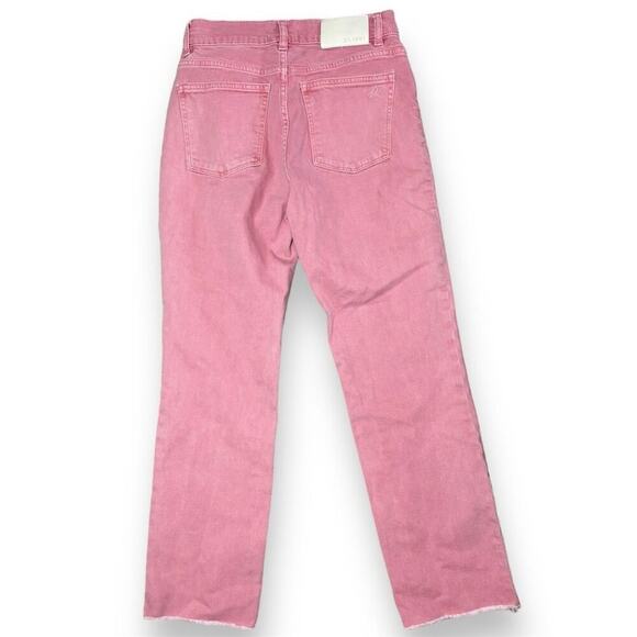 DL1961 Patti Straight High Rise Vintage Jeans PinkCropped Raw Hem - Picture 3 of 5